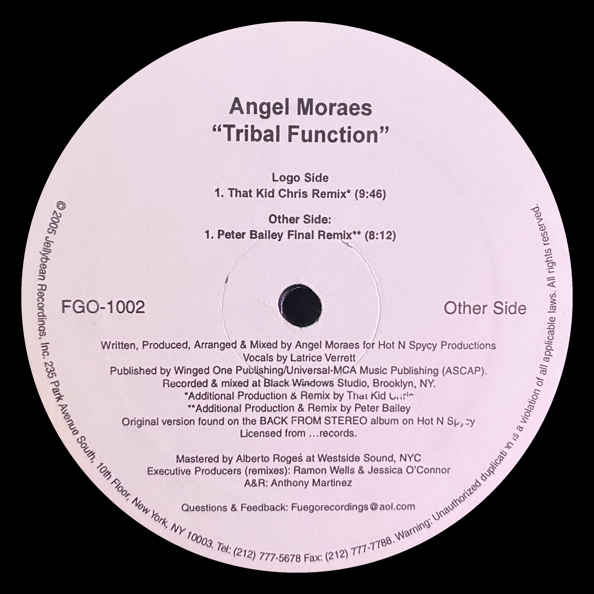 Angel Moraes – Tribal Function (Remixes)