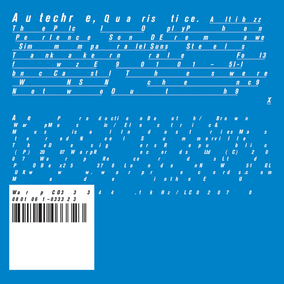 Autechre – Quaristice