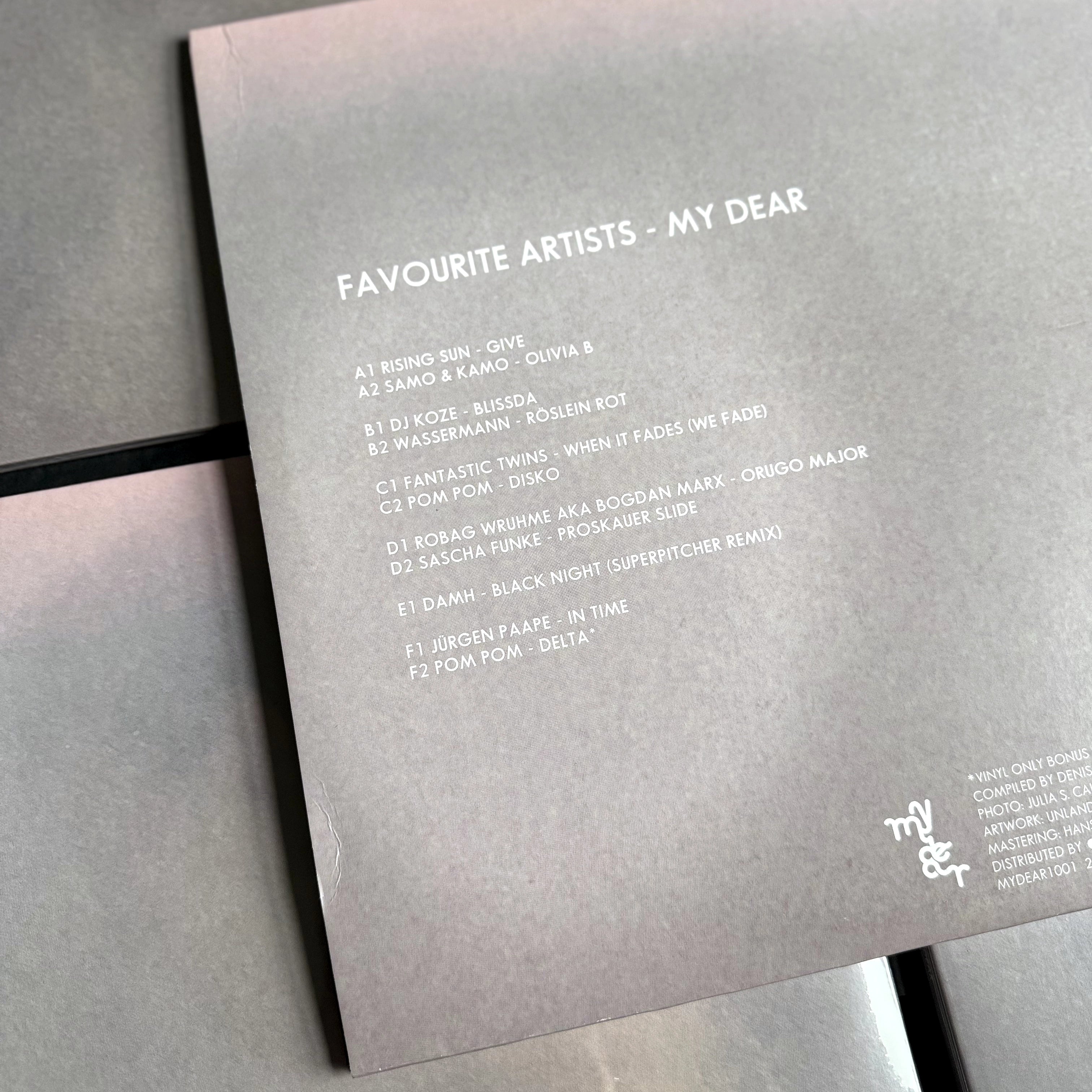 Favourite Artists - MY DEAR