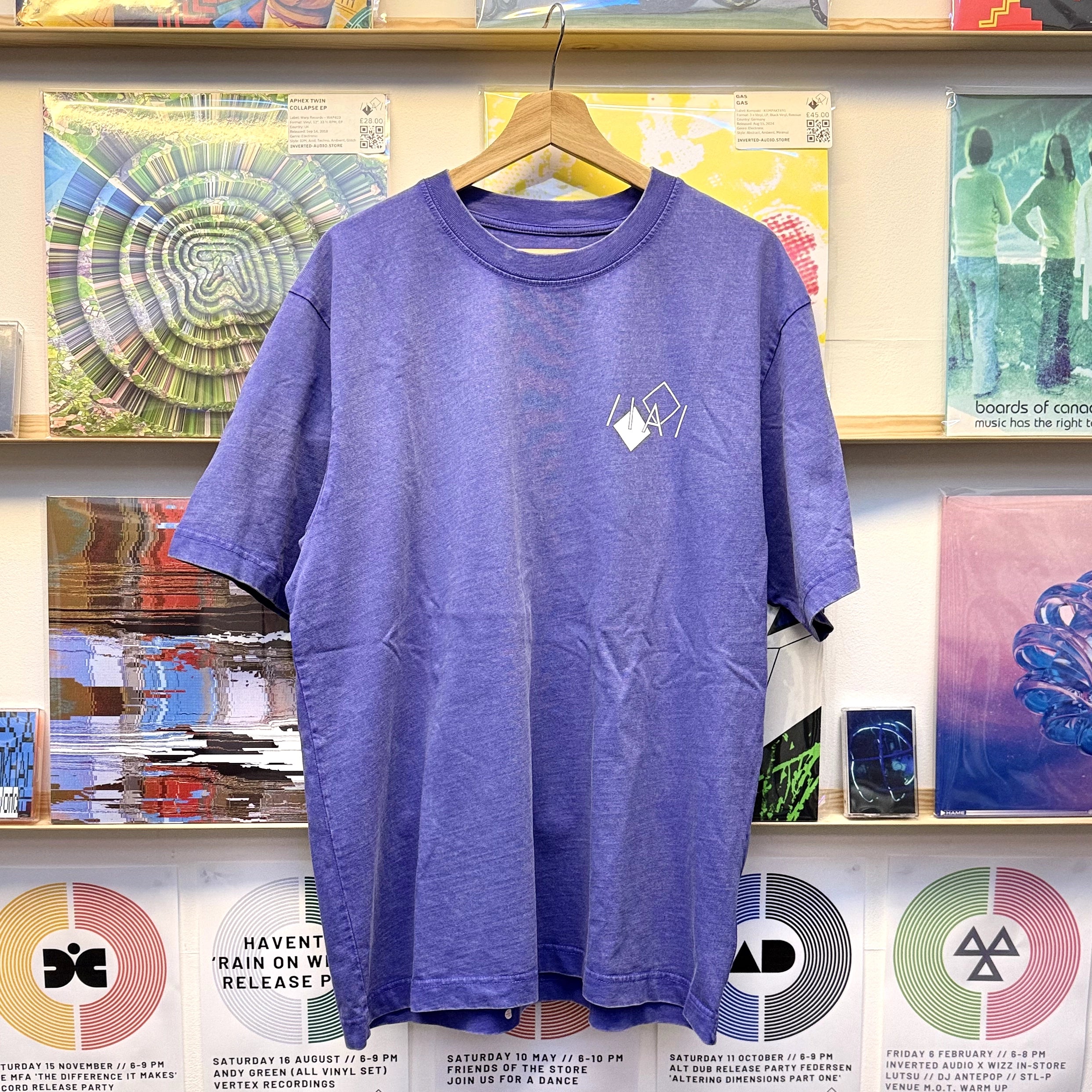 Inverted Audio T-Shirt (Purple & White)