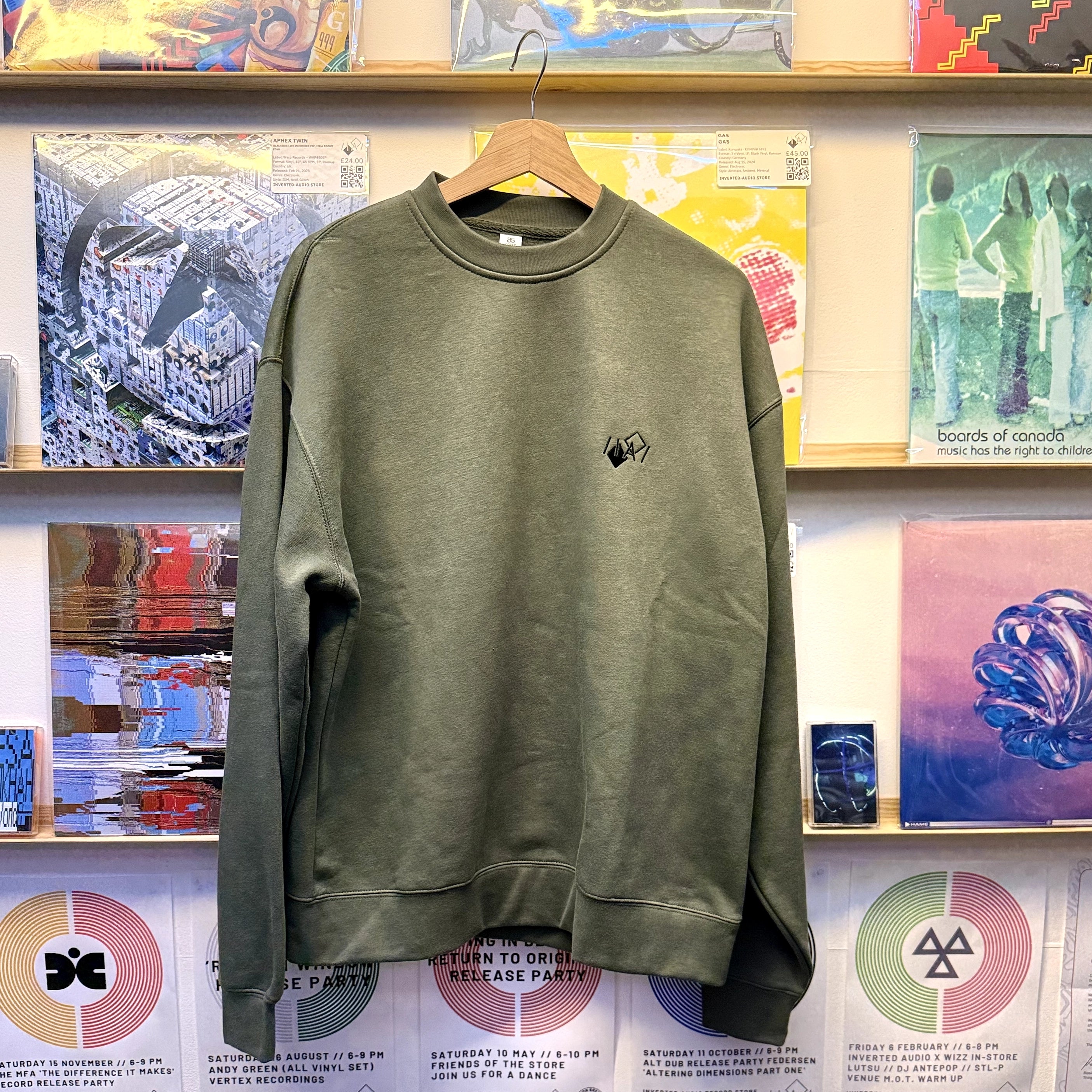 Inverted Audio Record Store Jumper (Green)