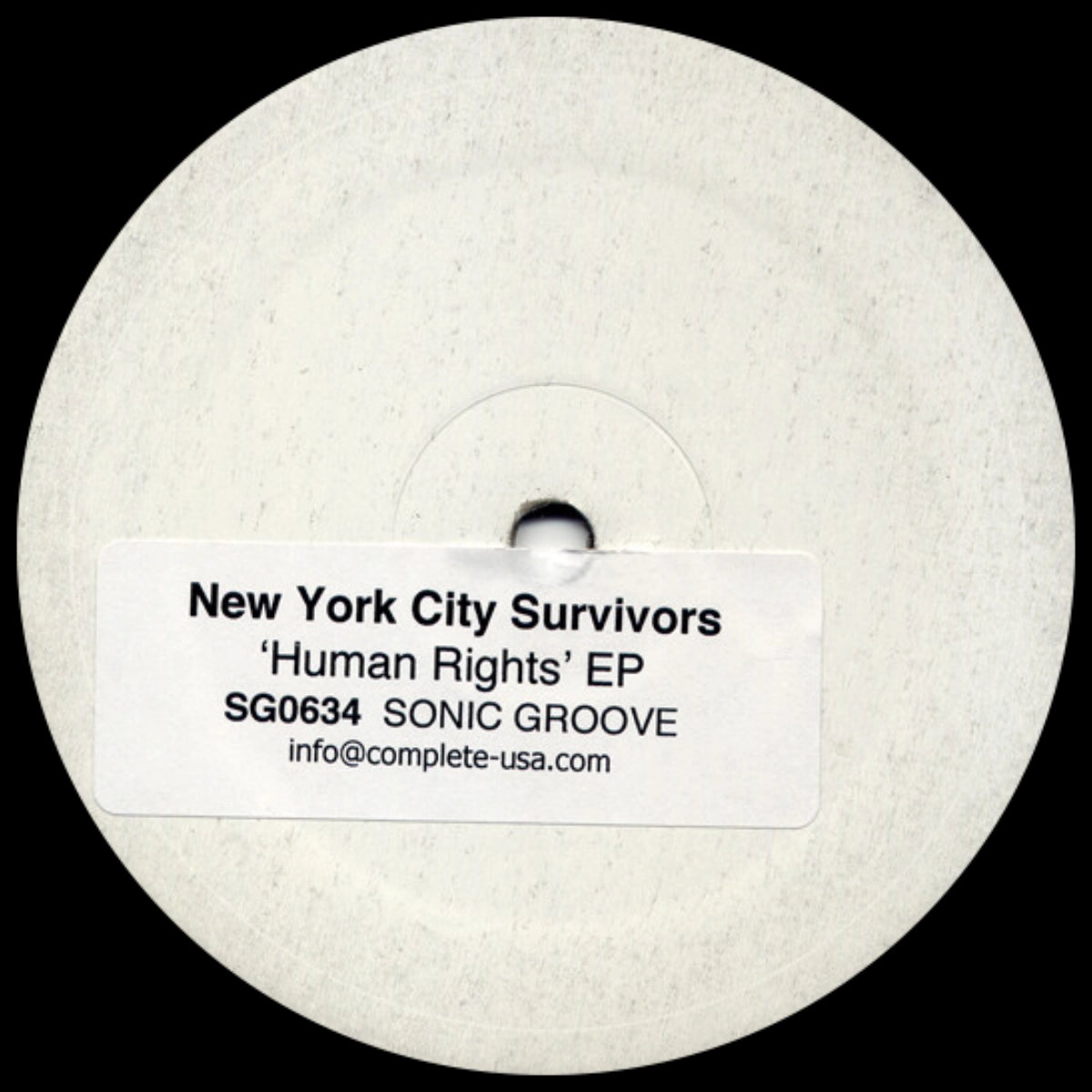 New York City Survivors – Human Rights EP [Sonic Groove] (Vinyl, EP)