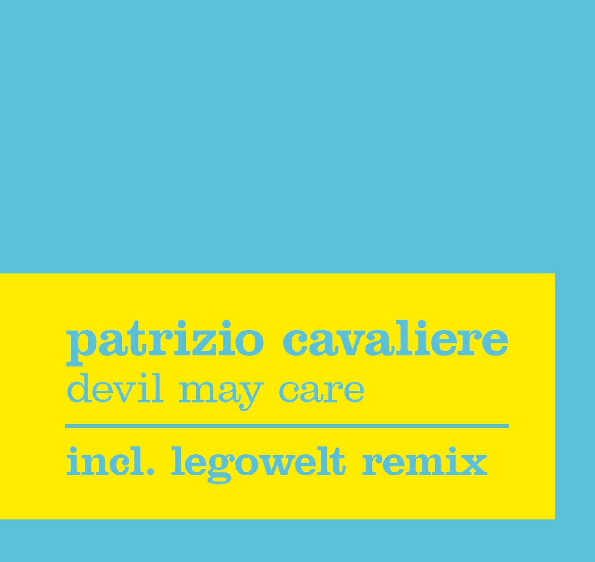 Patrizio Cavaliere – Devil May Care (Legowelt & Michael Peter Remix)