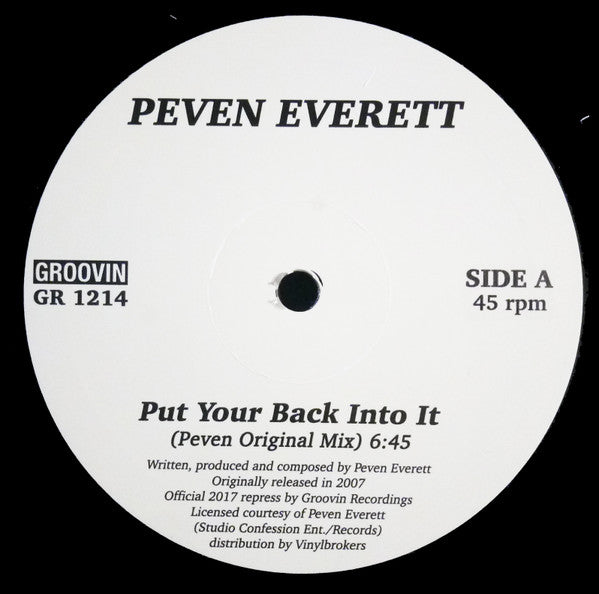 Peven Everett – Put Your Back Into It (Quentin Harris Remix)