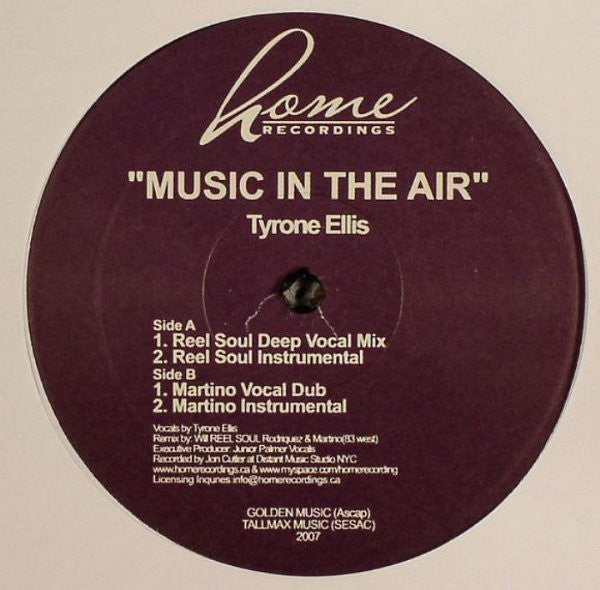Tyrone Ellis – Music In The Air
