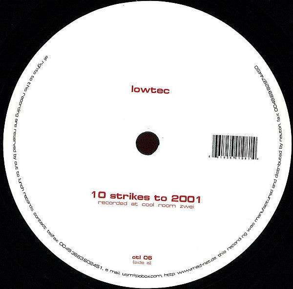 Lowtec – 10 Strikes To 2001 - Inverted Audio Record Store