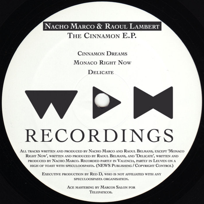 Nacho Marco & Raoul Lambert – The Cinnamon E.P. - Inverted Audio Record Store