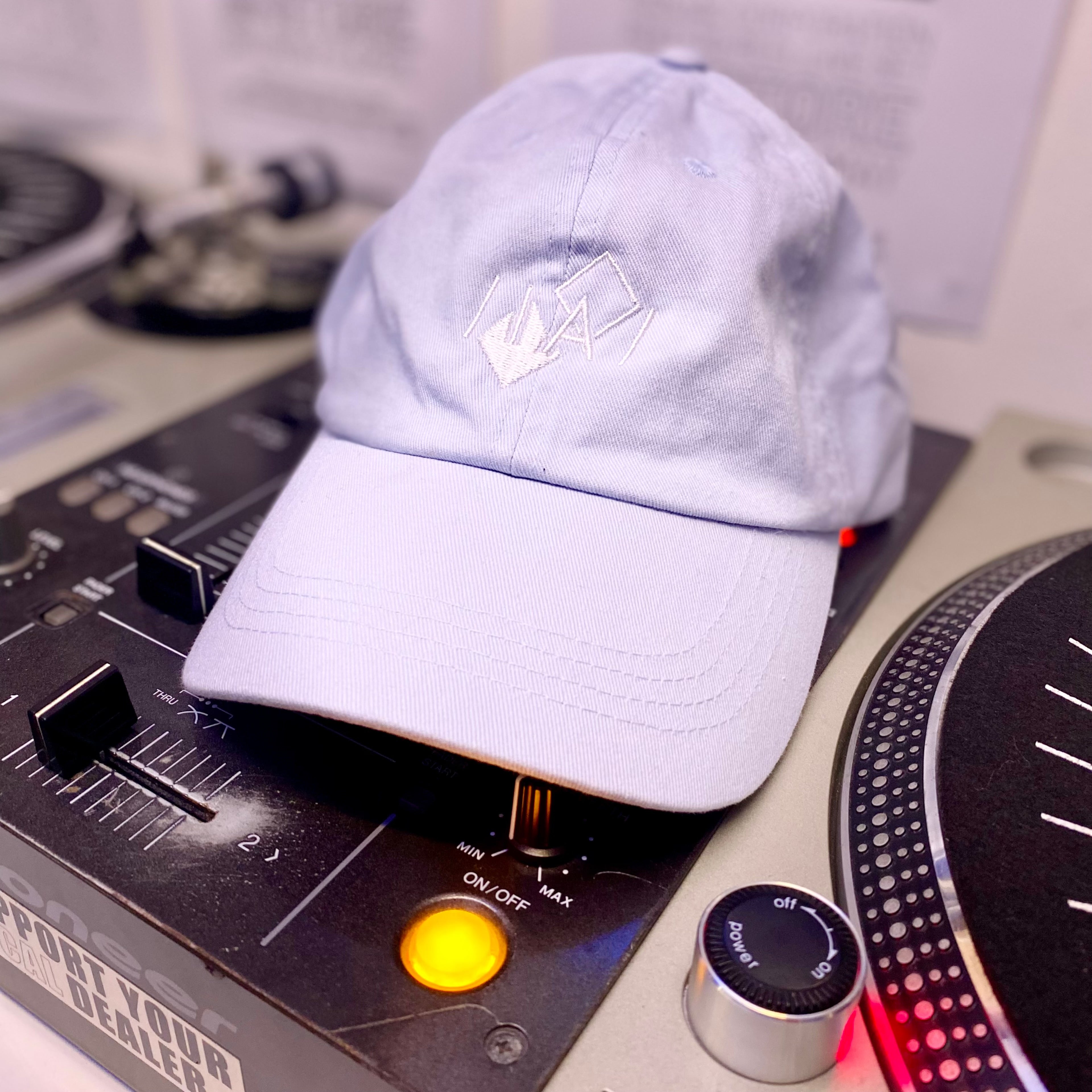 Inverted Audio Record Store Cap (Pastel Blue)