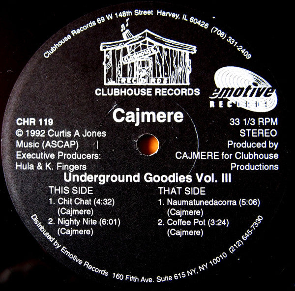 Cajmere – Underground Goodies Vol. III