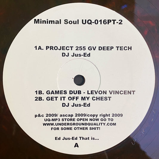 DJ Jus-Ed / Levon Vincent – Minimal Soul Part 2