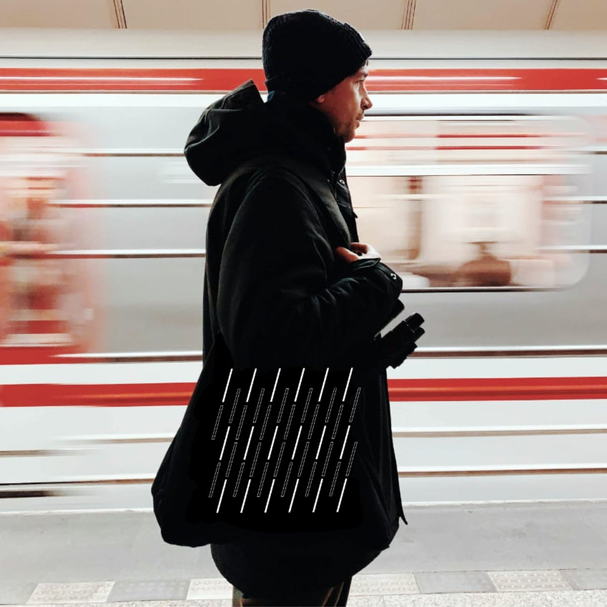 Inverted Audio Record Store Bag