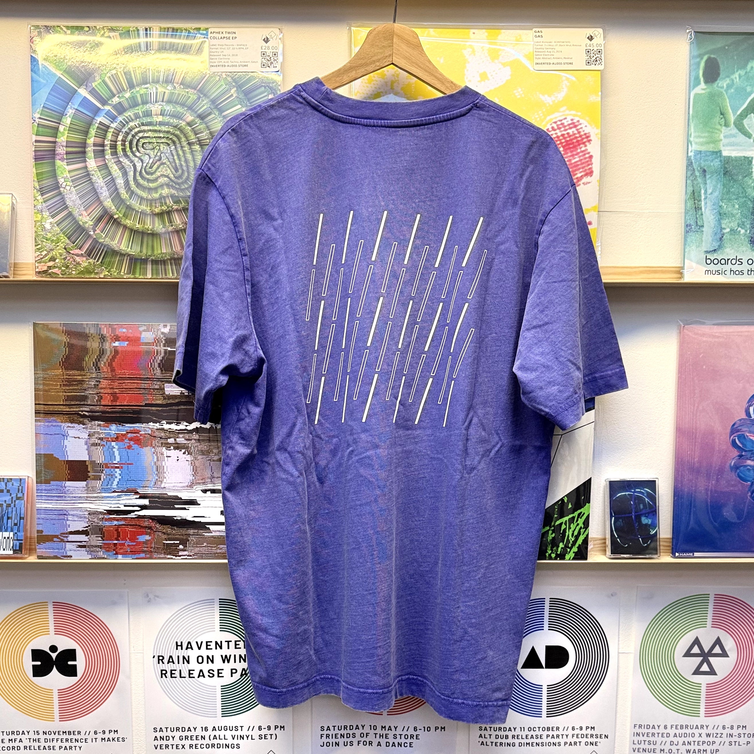 Inverted Audio T-Shirt (Purple & White)