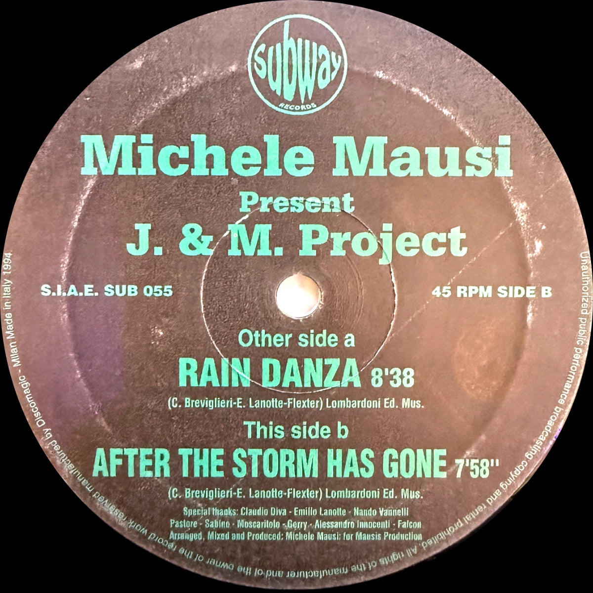 Michele Mausi Presents J. & M. Project – Rain Danza
