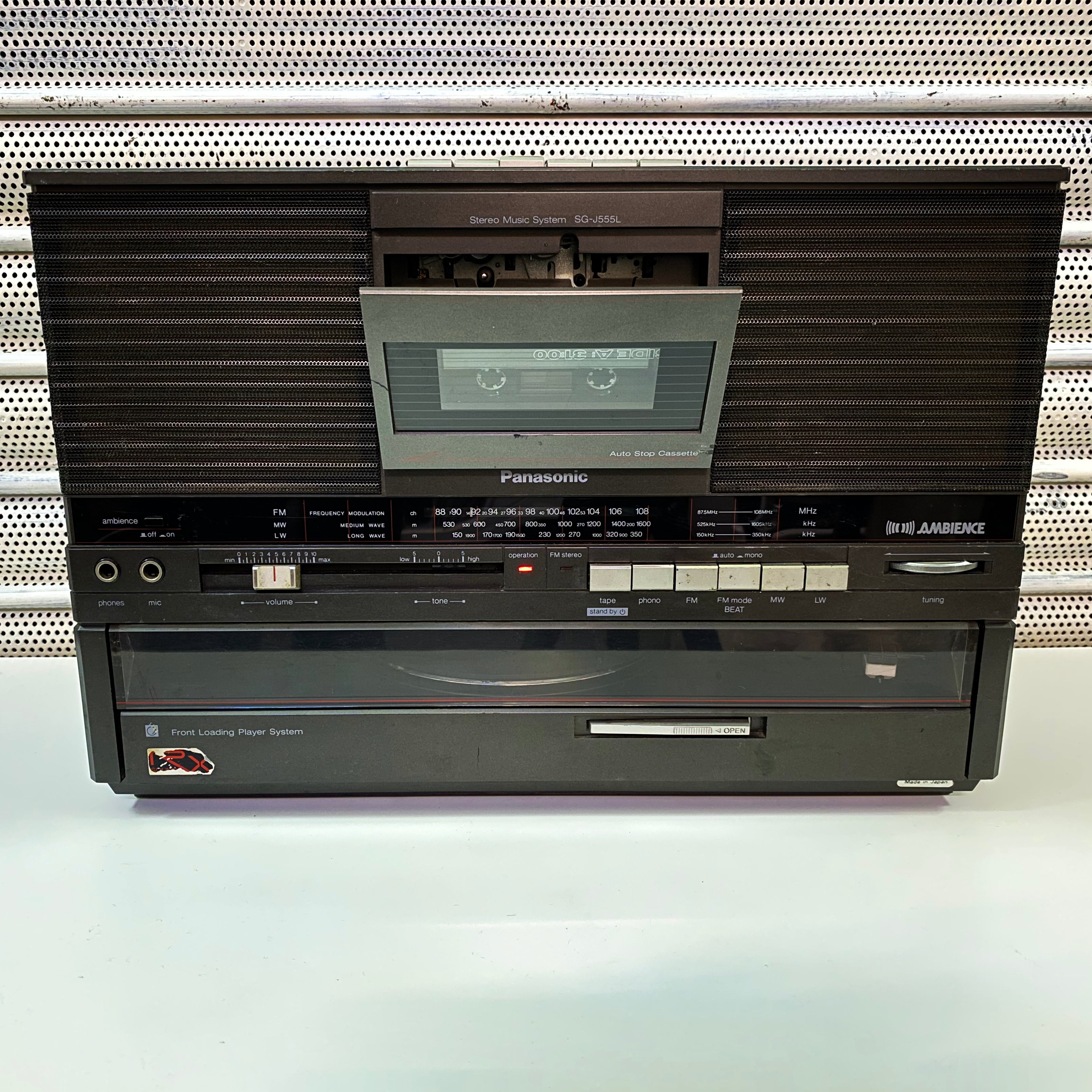 Panasonic SG-J555L Boombox (Turntable / Cassette / Tuner)