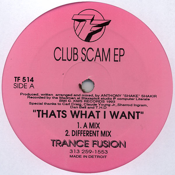 Shake (Anthony Shakir) – Club Scam EP