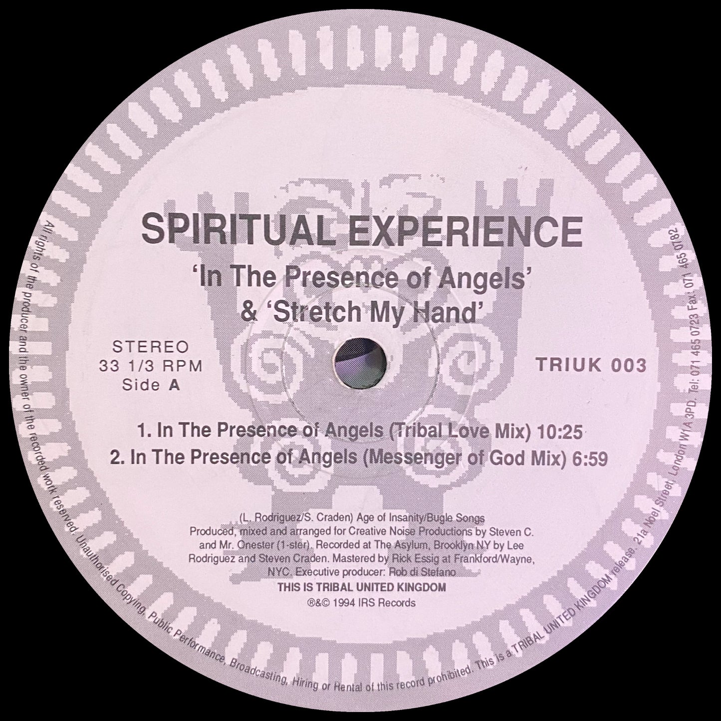 Spiritual Experience – In The Presence of Angels / Stretch My Hand