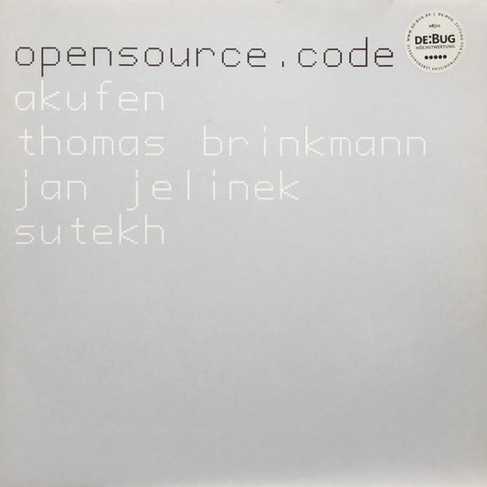 Various Artists - opensource.code (Akufen, Thomas Brinkmann, Jan Jelinek, Sutekh)