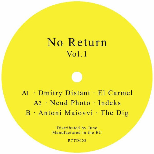 Various Artists – No Return Vol 1 (Dmitry Distant, Neud Photo, Antoni Maiovvi)