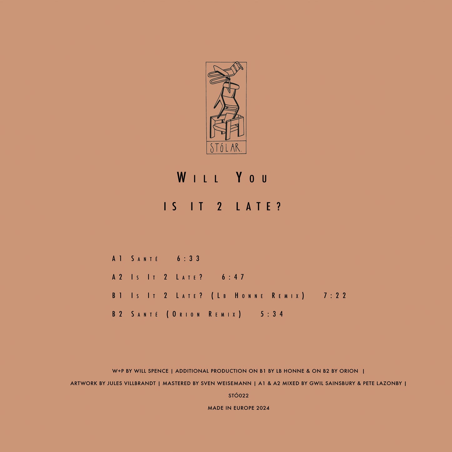 Will You - Is It 2 Late? (Lb Honne & Orion Remixes)