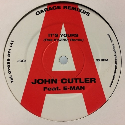 Jon Cutler Feat. E-Man ‎– It's Yours (Garage Remixes)