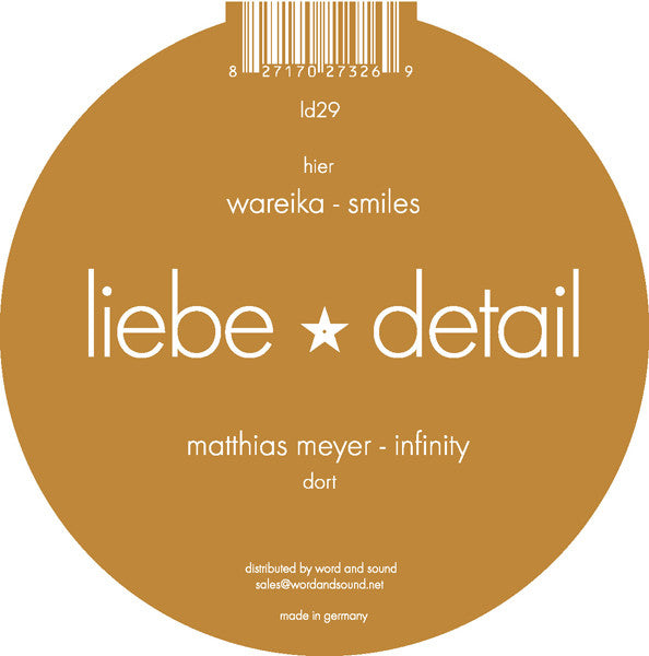 Matthias Meyer / Wareika – Infinity / Smiles